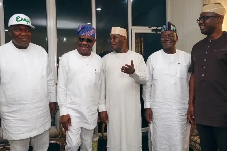 Atiku in closed door meeting with PDP Governors